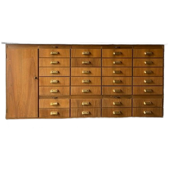 Vintage Mid-century Apotheekkast,apothekerskast,ladenkast 1