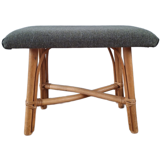 Bamboe Stof Voetenbankje 1