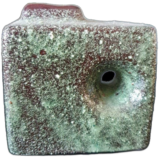 Fat Lava Chimney Vaasje - Groen Bruisglazuur - Afina Rijnsburg 1