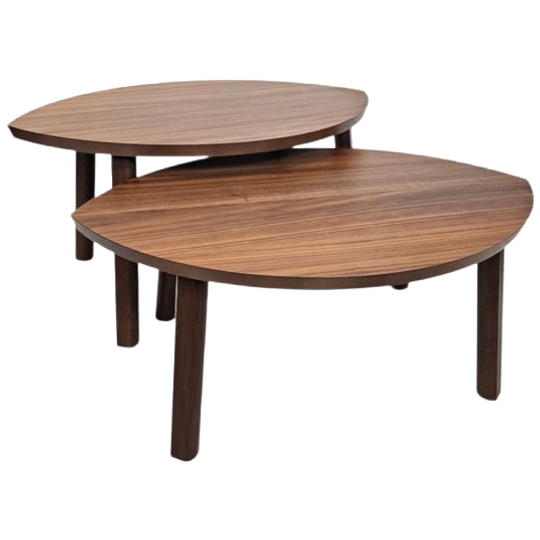 IKEA - Model Stockholm - Design Ola Wihlborg - 'nesting Tables' Set - Walnoot Fineer 1