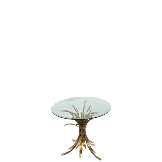 Ronde Koren Corn Tafel Hans Kögl Met Glazen Blad 1