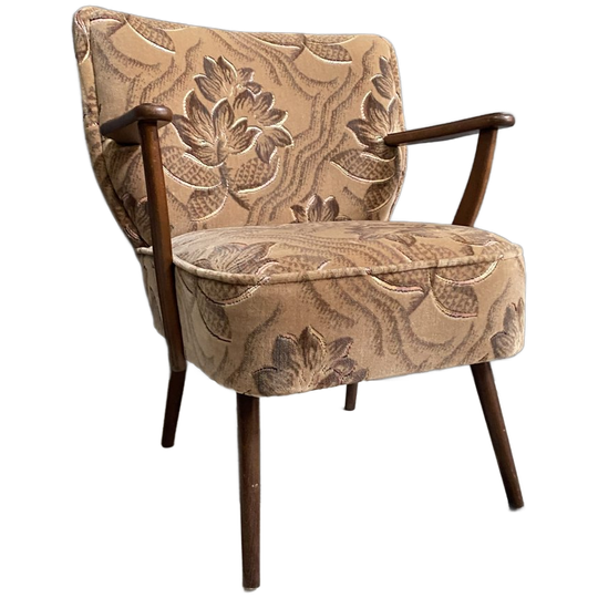 Cocktail Chair With Armrests Frowerprint 1960s 1