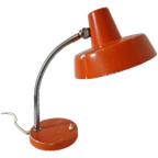 Vintage Bureaulamp Oranje Lamp Desklight Jaren 70 Retro Lamp thumbnail 1