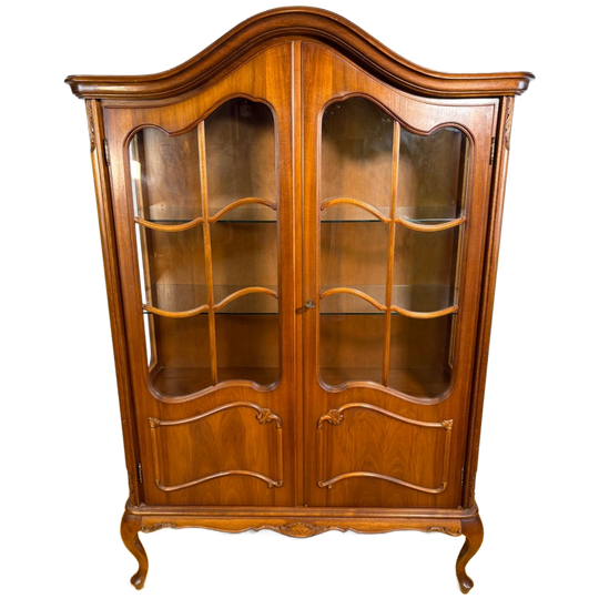 Klassieke Barokke Vitrinekast – Circa 1940-1960 Brocante Shabby Chic 1