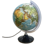 Vintage Globelamp Wereldbol Tafellamp thumbnail 1