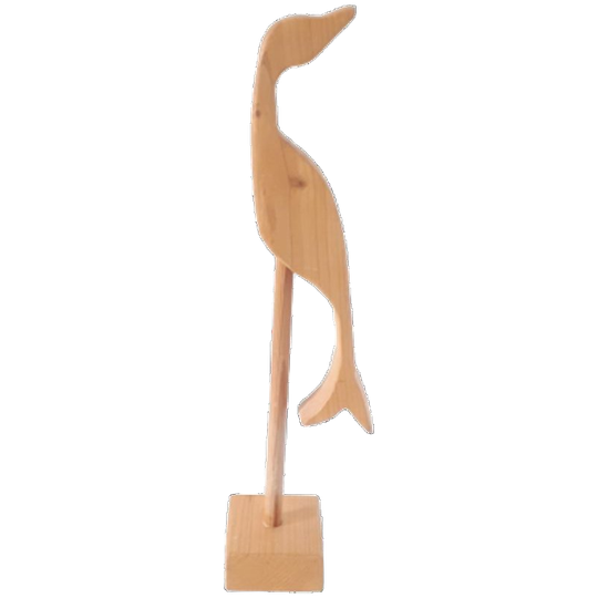 * Retro Grenhouten Vogel Beeld 70's Stijl 1