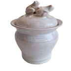 Keramiek Pot Met Kikkers, Gesigneerd thumbnail 1