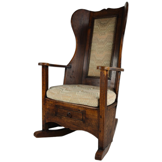 19e-eeuwse Engelse Lambing Chair – Bekleed 1