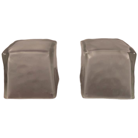 2x IKEA Iviken Ice Cube Lamp Ijsblokjes Lampen Glas Jaren 90 1