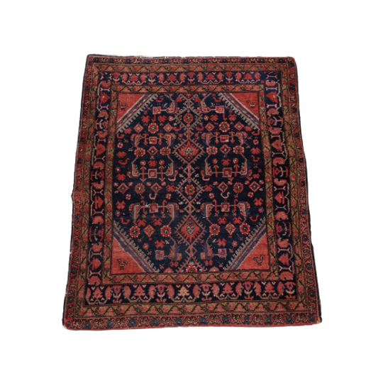 Prachtig, Uniek, Oud En Kleurrijk Vintage Oosters Vloerkleed 145x110cm 1