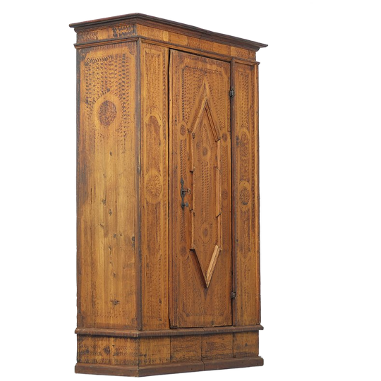 Antieke Beschilderde Bruidskast 1773 1