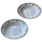 Set Of 5 Vintage Porcelain Cherry Pasta Plates thumbnail 1