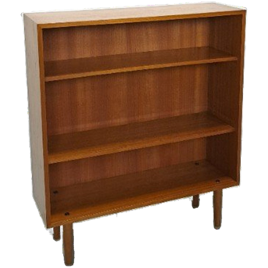 Noten Fineer Boekenkast Lp Kast Met Legplanken Nr. 2 1