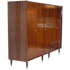 Grote Vintage 5-deurs Mid Century Design Kledingkast, 1960s thumbnail 1