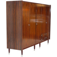 Grote Vintage 5-deurs Mid Century Design Kledingkast, 1960s