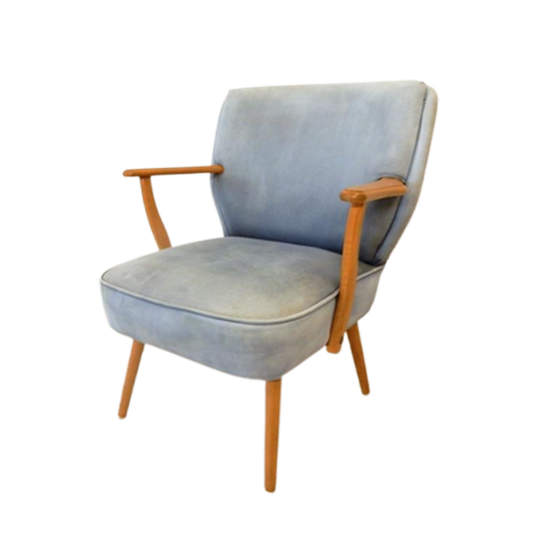 Vintage Club Fauteuil Cocktail Fauteuil Stoel Jaren 50 / 60 1