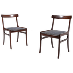 Pair Of Ole Wanscher Dinning Chairs ‘Rungstedlund’ By Poul Jeppesen Møbelfabrik, 1950’S Denmark thumbnail 1