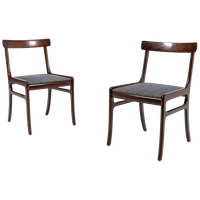 Pair Of Ole Wanscher Dinning Chairs ‘rungstedlund’ By Poul Jeppesen Møbelfabrik, 1950’s Denmark