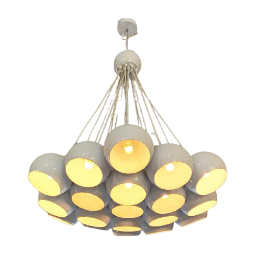 Italiaanse Retro Lamp Bollen Wit Xl