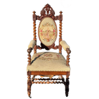 Twisted Leg Antique Side French Chairs thumbnail 1