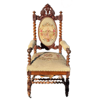 Twisted Leg Antique Side French Chairs