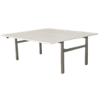 Twinform Benchwerkplek, Wit Blad, 180 X 80 Cm (2X), Hoogte Instelbaar Onderstel D.M.V. Handslinge thumbnail 1