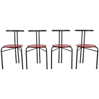 Set Of 4 Postmodern Dining Chairs, 1980s
