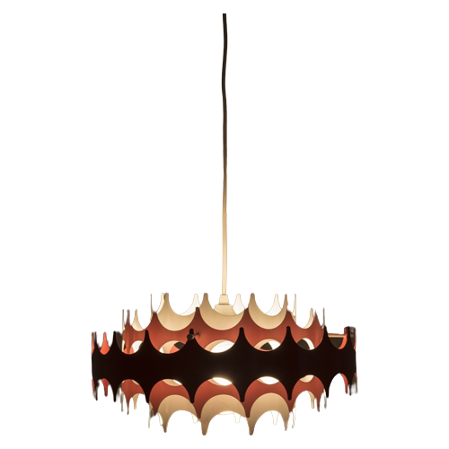 Wit/Oranje Metalen Hanglamp 53258