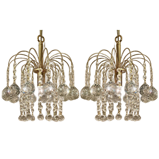 8 Stuks Gemerkte Swarovski Kristallen Kroonluchters 1