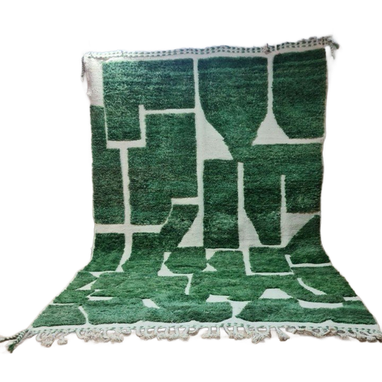 Authentiek Marokkaans Berber Beni Ourain Tapijt 300X200 Cm - 100% Wol, Handgemaakt 1