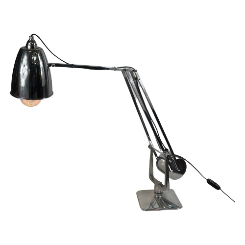 Gispen / Giso Chrome Plated / Polished Desk Lamp (Also Wall Mounted Lamp) - ‘Rooney’ - Anglepoise