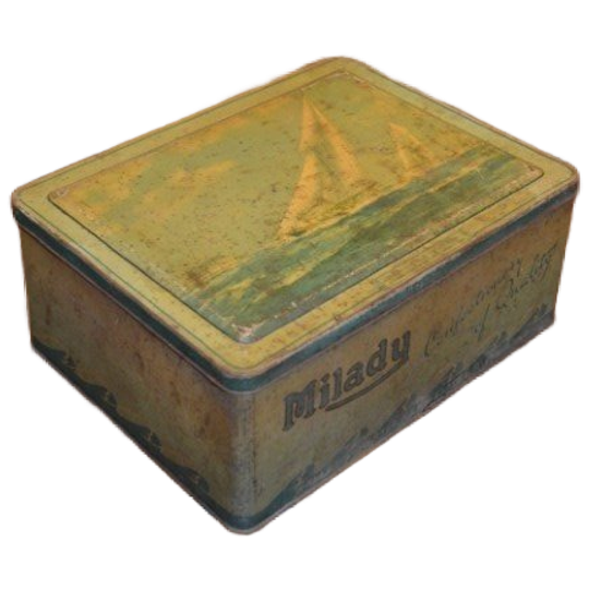 Engels Vintage Toffee Blik Milady Country Life In England Van Waller & Hartley Ltd. 1