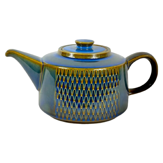 Antique - British Made - Fruit / Vegetable Shaped Teapot - Glazed Ceramic And Marked At The Bottom 1