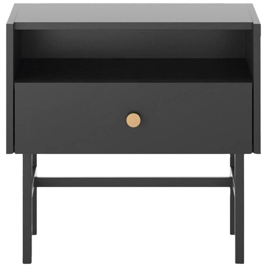 fonQ | Scandiva Nachtkastje Zwart Set 2 1