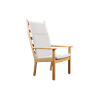 High Back Easy Lounge Chair / Fauteuil Ge 284a By Hans Wegner For Getama thumbnail 1
