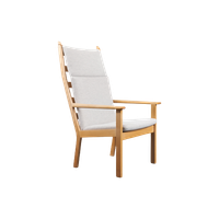 High Back Easy Lounge Chair / Fauteuil Ge 284a By Hans Wegner For Getama