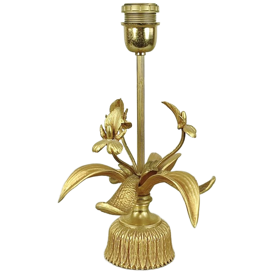 Vintage Messing Orchidee Lampvoet 1