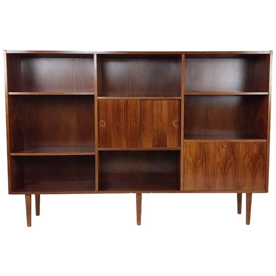 Vintage Palissander Deense Kast | Boekenkast | Wandkast 1