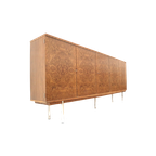 Xxl Vintage Wortelnotenhout Dressoir / Highboard Uit De Jaren ’60 thumbnail 1