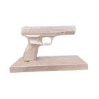 Decoratieve Gun, Goudkleurig Wapen, Pistool Op Houder thumbnail 1
