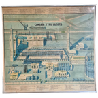 Grote Industriële Tekening Van Een Cokesfabriek - Type Lecocq thumbnail 1