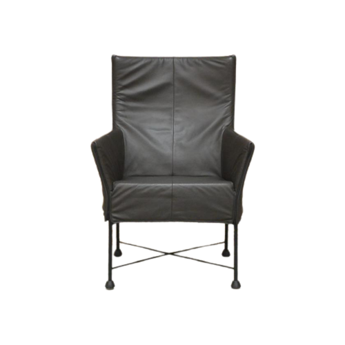 Bruine Leren Montis Charly Design Fauteuil