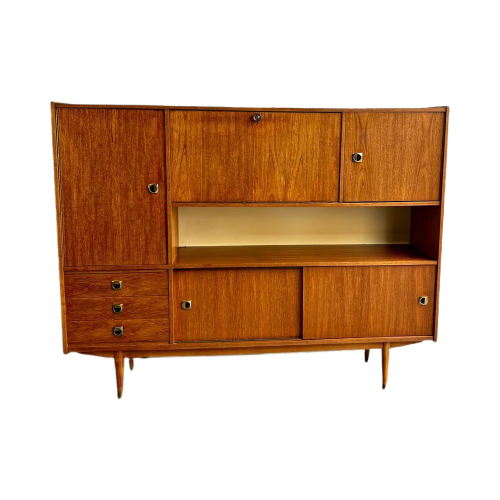 Vintage Halfhoge Kast / Dressoir / Buffetkast