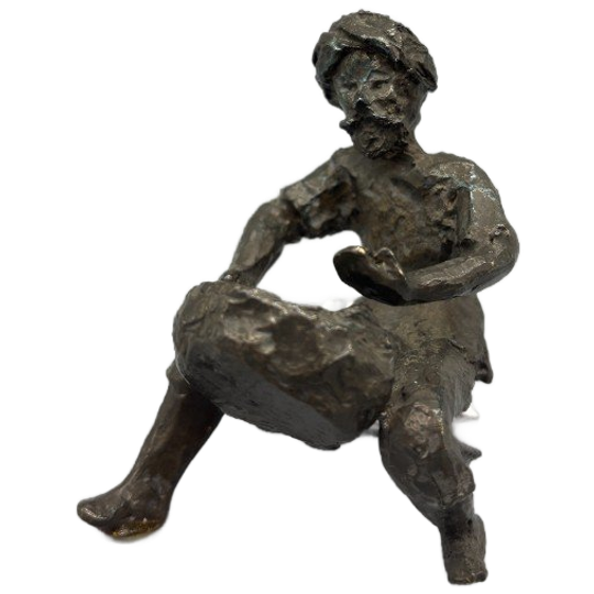 Bronzen Figuur Marktkoopman 1