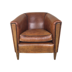 Clubfauteuil Van Schapenleer thumbnail 1