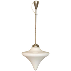 Vintage Art Deco Opaline Druppel Hanglamp Plafondlamp thumbnail 1