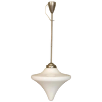 Vintage Art Deco Opaline Druppel Hanglamp Plafondlamp