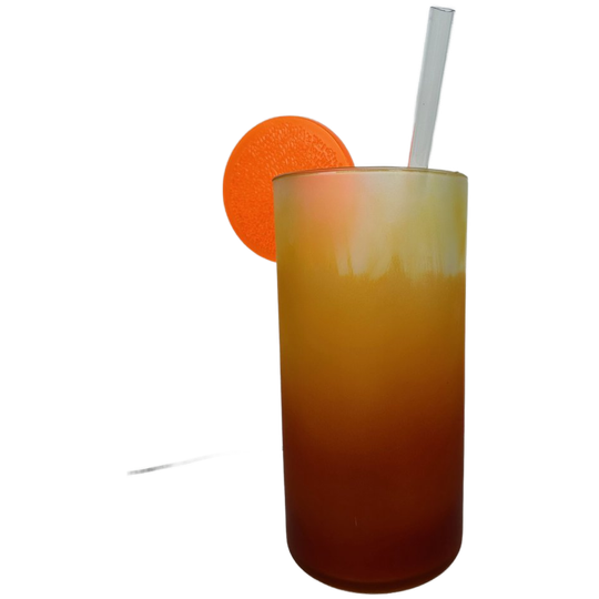 Vintage Xl ‘tequila Sunrise’ Lamp – Glas 1