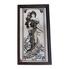 Alphonse Mucha Art Nouveau Spiegel. thumbnail 1