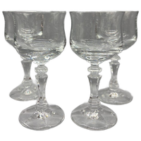 Set Kleine Wijnglazen Zwaar Kristal 4 Stuks